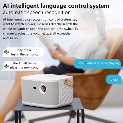 Portable 1080P Outdoor Movie Projector with Android & Auto Focus
