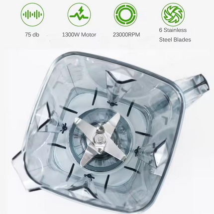 6L Kitchen Blender High Power 2200W PC Jar Multi Speed Ice Crusher