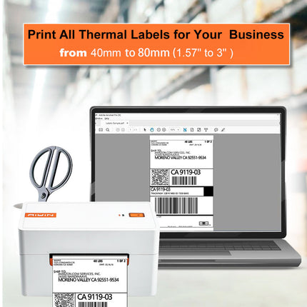 Portable Thermal Label Printer 48–80mm USB & Bluetooth Direct Thermal, High-Speed Printing