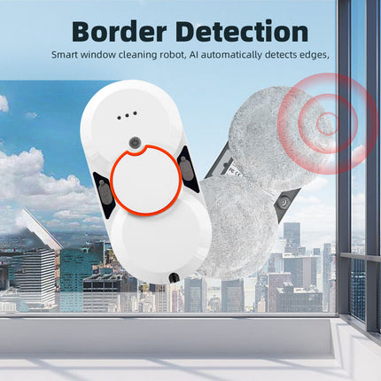 Cordless Window Cleaning Robot with 5600Pa Suction, Dual Spray & Smart App Control