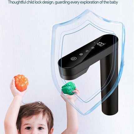 Smart Touch Instant Heating Kitchen Faucet, Rotating Spout, 7 Temperature Modes Up to 100°C