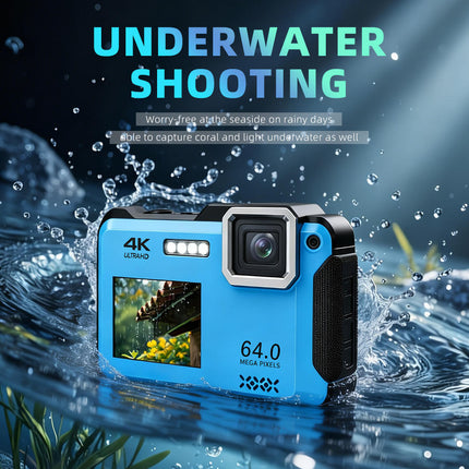 4K Digital Camera with 2.8" HD IPS Screen, Autofocus, Webcam Function & Rechargeable Battery