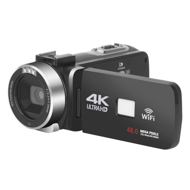 4K 60FPS Digital Camera with 48MP Photos, WiFi, 18X Zoom and 3.0" Touch Screen