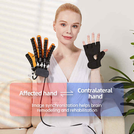 Cordless Pneumatic Hand Recovery support Gloves with LCD Display, Mirror & Massage Modes