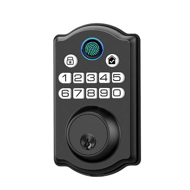 Smart WiFi Fingerprint Door Lock with Tuya App Control for Glass and Wooden Doors