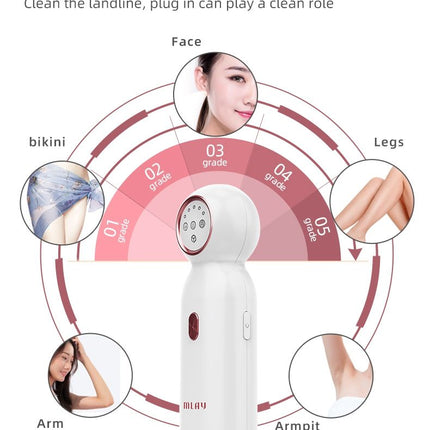 Portable Ice Cooling IPL Hair Remover Cordless Home Laser Support
