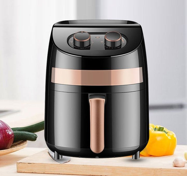 5L Air Fryer with Manual Dial Control 1000W Countertop Kitchen Appliance