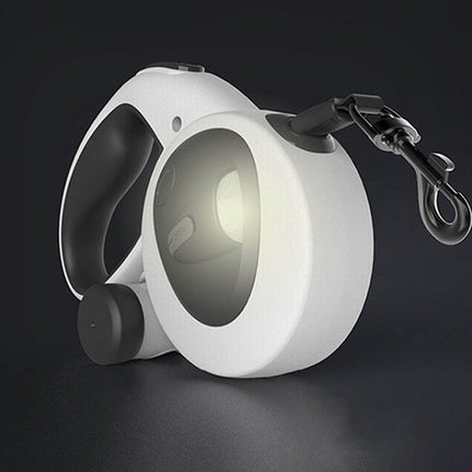 USB Rechargeable LED Pet Leash with 7 Hour Light Runtime for Safe Night Walks