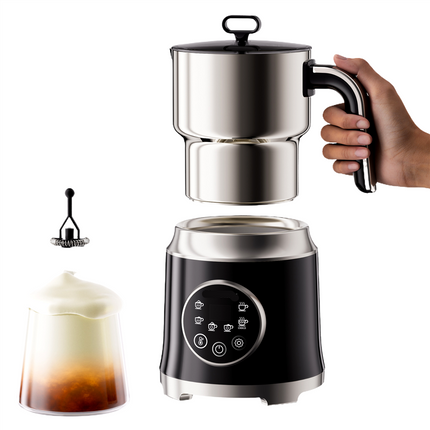 400W Electric Milk Frother with 300ml Stainless Steel Pitcher