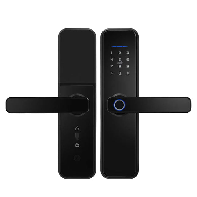 Aluminum Alloy Smart Door Lock with Fingerprint, Password, NFC Card & App Control