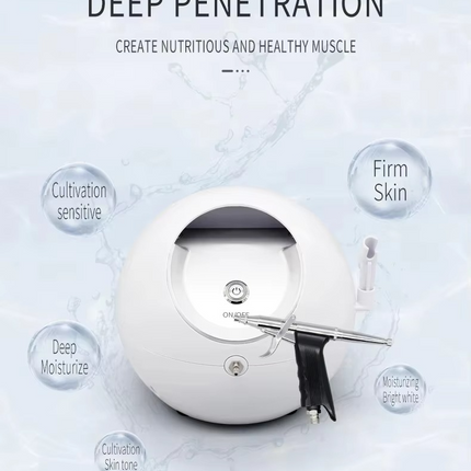 Portable High Pressure Oxygen Facial Spray Gun for Skin Hydration and Rejuvenation