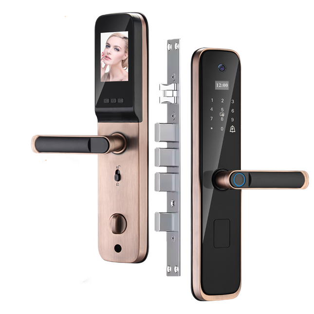 Keyless Smart Door Lock with Fingerprint, WiFi, Keypad and Card Access