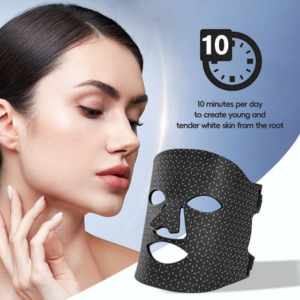 LED Facial Light Relaxation Mask 128 Dual Chip LEDs Red & Near Infrared Home Skincare Device