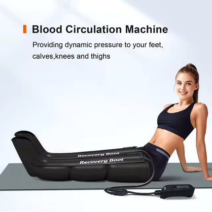 Portable Compression Relaxation Boots for Legs and Feet – Air Pressure Massage for Muscle Recovery