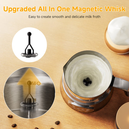 400W Electric Milk Frother with 300ml Stainless Steel Pitcher