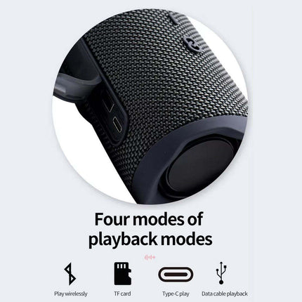 10W Portable Wireless Bluetooth Speaker with USB, TF, FM , AUX, Hands-Free Calling