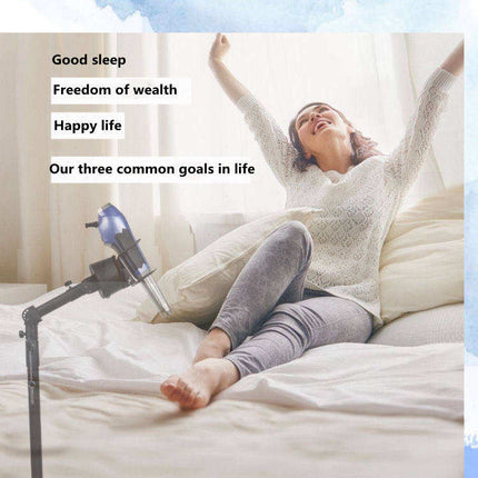 Adjustable Portable Wand Holder Stand with Wheels – Metal Height-Adjustable Support for Relaxation Devices