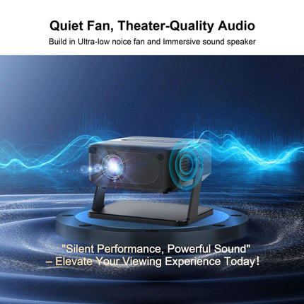 Home Cinema LCD Projector, 150 Lumens Built-in 3W Speaker & Manual Focus