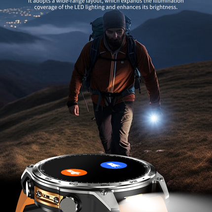 Smart Watch with 1.43" Touch Display, 4GB Storage & 3ATM Water-Resistant Design