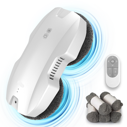 Window Cleaning Robot with Remote Control, Automatic Suction, Edge Detection & 750mAh Battery