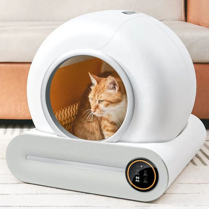 Automatic Self Cleaning Cat Litter Box 65L for Cats 1-8kg with Odour Control and Large Capacity