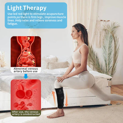 Flexible Red Near Infrared Light Relaxation Pad 35W Auto Timer Black