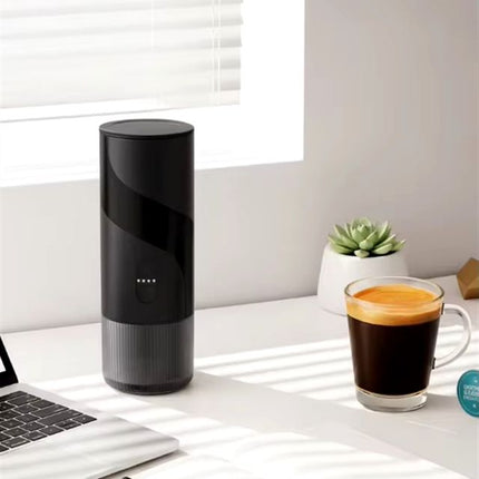 Portable USB Rechargeable Espresso Coffee Maker with 15 Bar Pressure for Capsules & Ground Coffee