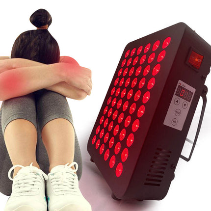 Portable Red Light Relaxation Device Touch Control Desk Stand Black