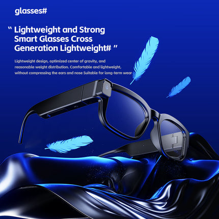 AI Smart Glasses with 4K Video Recording, Real-Time Translation, Polarised Lenses & Bluetooth Calls