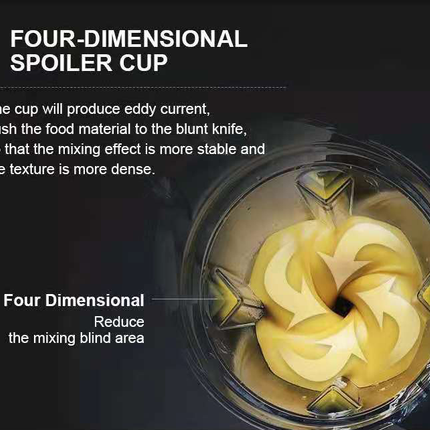 Powerful 1500W Kitchen Blender with Double Cup & Multi-Speed Mixing