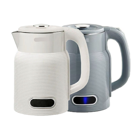Portable 1.8L Electric Kettle 1500W Rapid Heating Cordless Design Blue & White