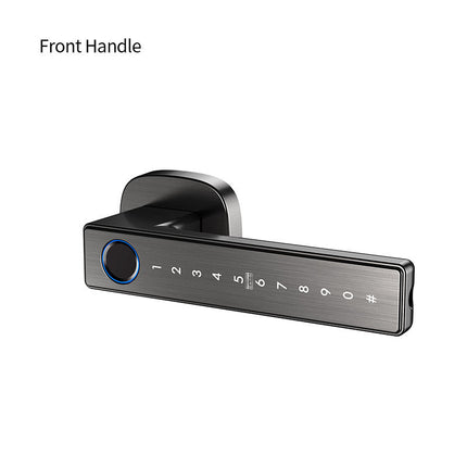 Cordless Semiconductor Fingerprint Smart Handle Lock with Fast <0.5s Unlock, Bluetooth & 50 User Capacity