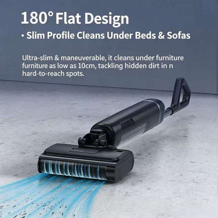 Cordless Wet & Dry Vacuum Mop 22.2V 9kPa Suction, LED Display, Self-Cleaning, 48 Min Runtime