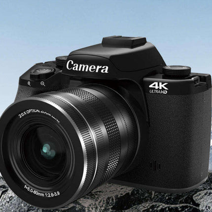 4K Digital Camera with 20X Optical Zoom, 75MP Recording & 4.0" Touch Screen