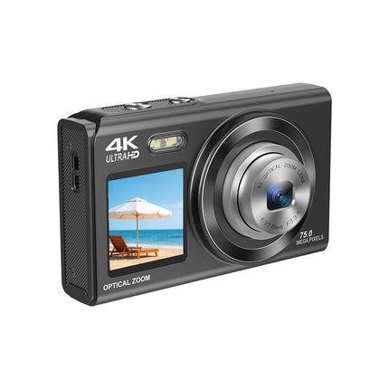 4K Digital Camera with WiFi, 75MP, Autofocus, Time-Lapse & Slow Motion Recording