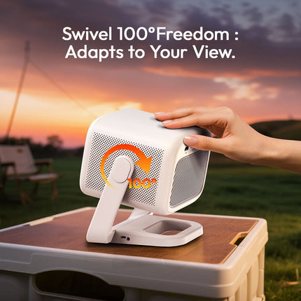 Compact Google TV Portable Projector 1080P 700ANSI with Auto Focus & Built-in Battery
