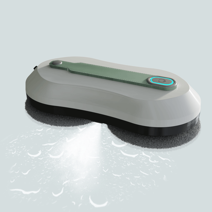 Rechargeable Smart Glass Cleaner Robot with Automatic Spray, Edge Detection & Lightweight Design