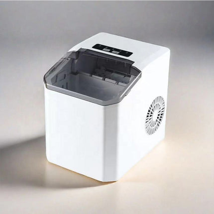 Compact Electric Ice Maker with Rapid Cycle, Self-Cleaning Function & Basket