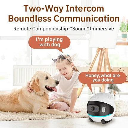 Rechargeable 2MP WiFi Pet Camera for Home Monitoring with Type-C Charging