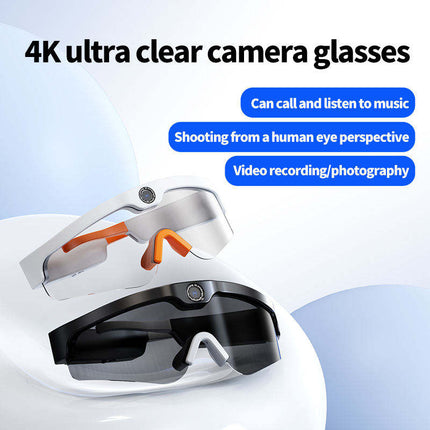 2-in-1 4K Video Recording Smart Glasses with Polarised Lenses, Bluetooth Audio & Photo Capture