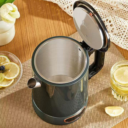 Portable 1.8L Electric Kettle 1500W Rapid Heating Cordless Design Green