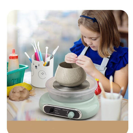 Electric Clay Pottery Wheel DIY Craft Set with Desktop-Friendly Design