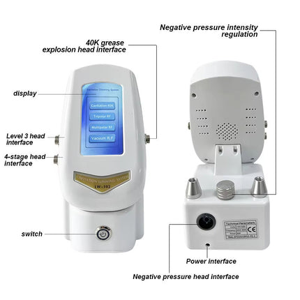 40kHz Radio Frequency Skin Firming and Body Contouring Machine Deep Heat Multifunction Device White