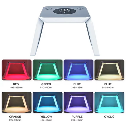 7 Color LED Light Relaxation Face Mask with Foldable Design for Skin Rejuvenation