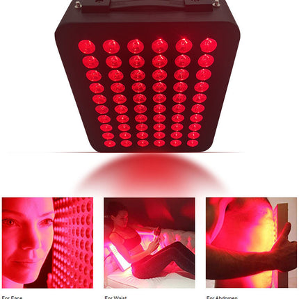Portable Red Light Relaxation Device Touch Control Desk Stand Black