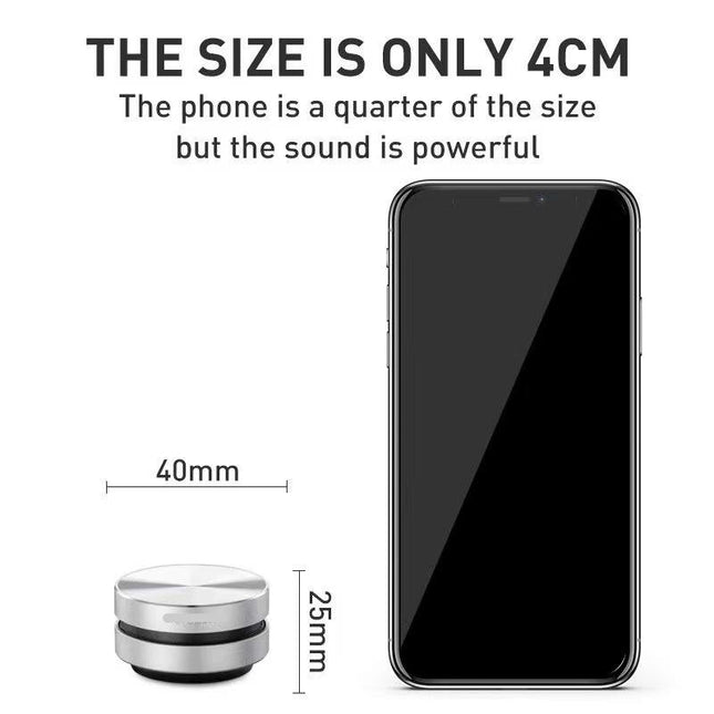 Portable Bone Conduction Bluetooth Speaker with RGB Light, Wireless Mini Speaker for Phone & Outdoor Use