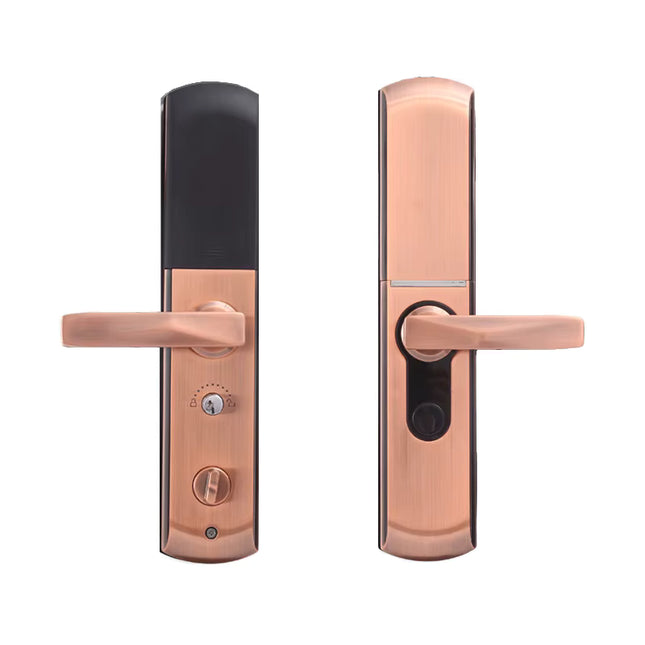 Smart Door Lock with Fingerprint Recognition, Password Access and Sliding Cover Design