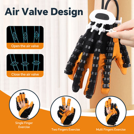 Cordless Robotic Hand Rehab Glove with Air Pump, LED Display & Auto Shut-Off