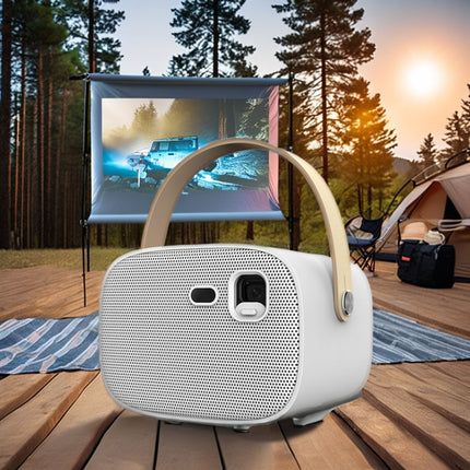 Portable 1080P Outdoor Projector with 350 ANSI Lumens & Auto Focus