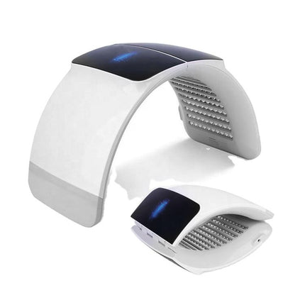 7 Color LED Face Light Relaxation Machine with Temperature Control 30 Minute Timer 96 Beads White